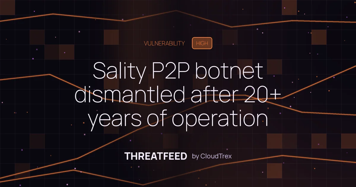 Sality P2P botnet dismantled after 20+ years of operation