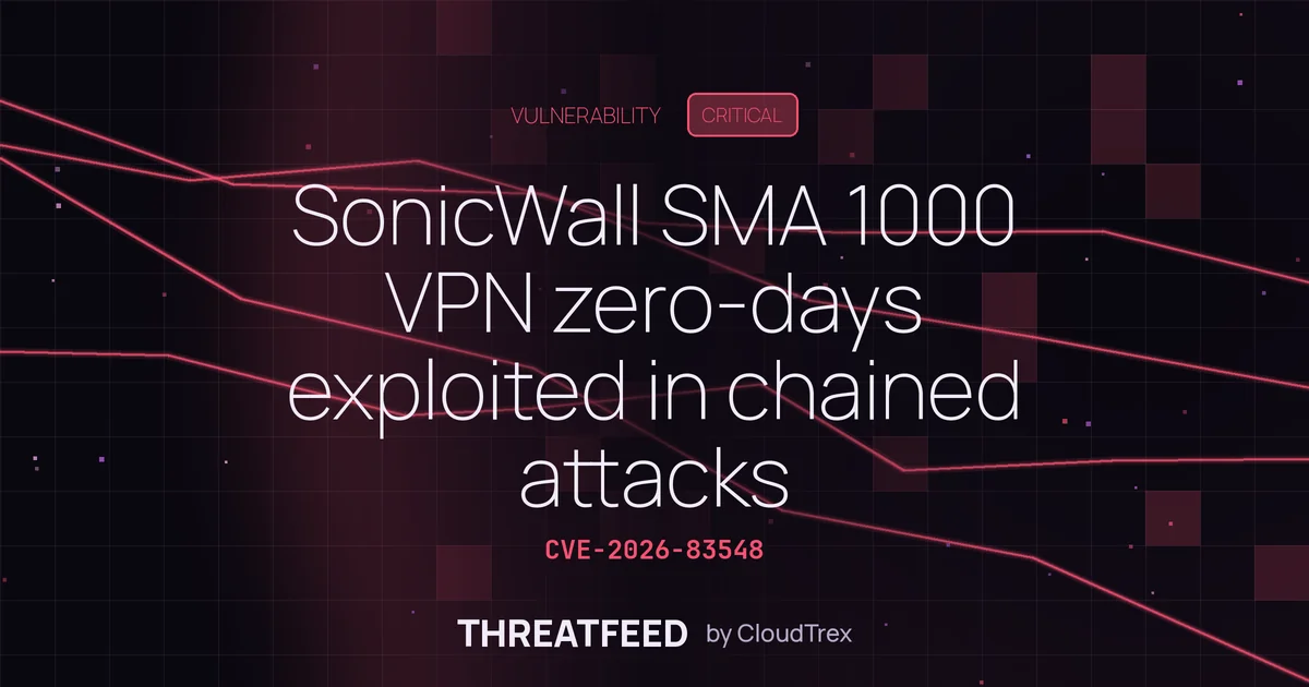 SonicWall SMA 1000 VPN zero-days exploited in chained attacks