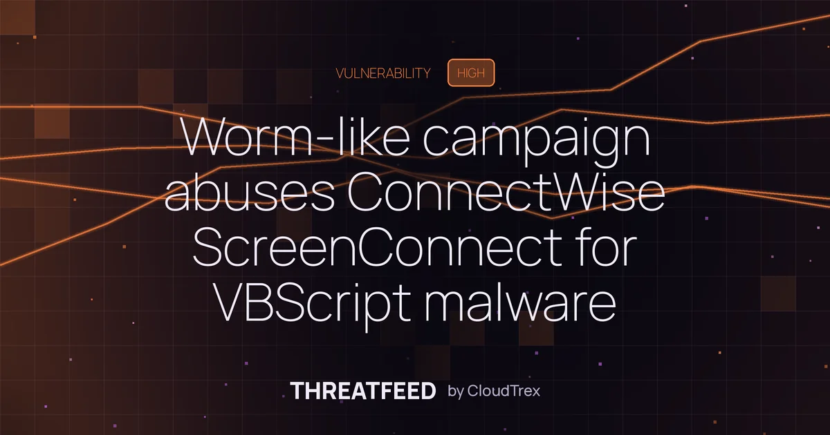 Worm-like malware abuses ConnectWise ScreenConnect for lateral spread