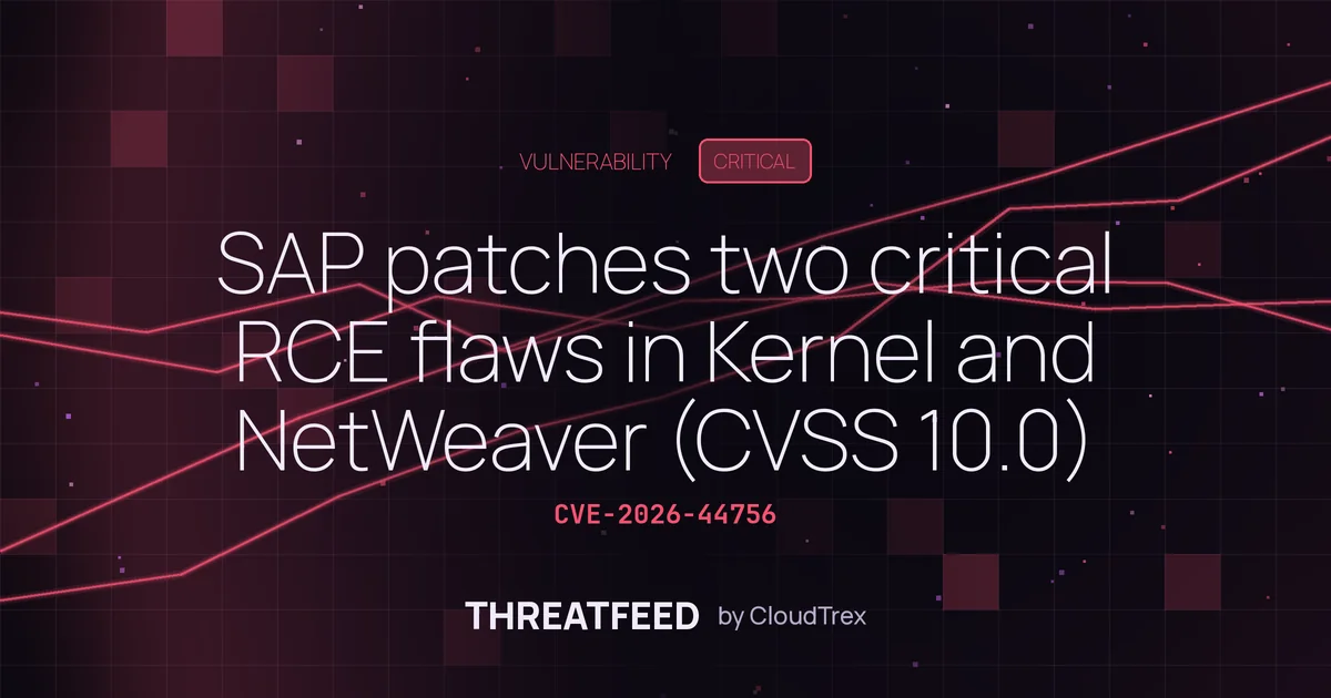 SAP patches two critical RCE flaws in Kernel and NetWeaver (CVSS 10.0)