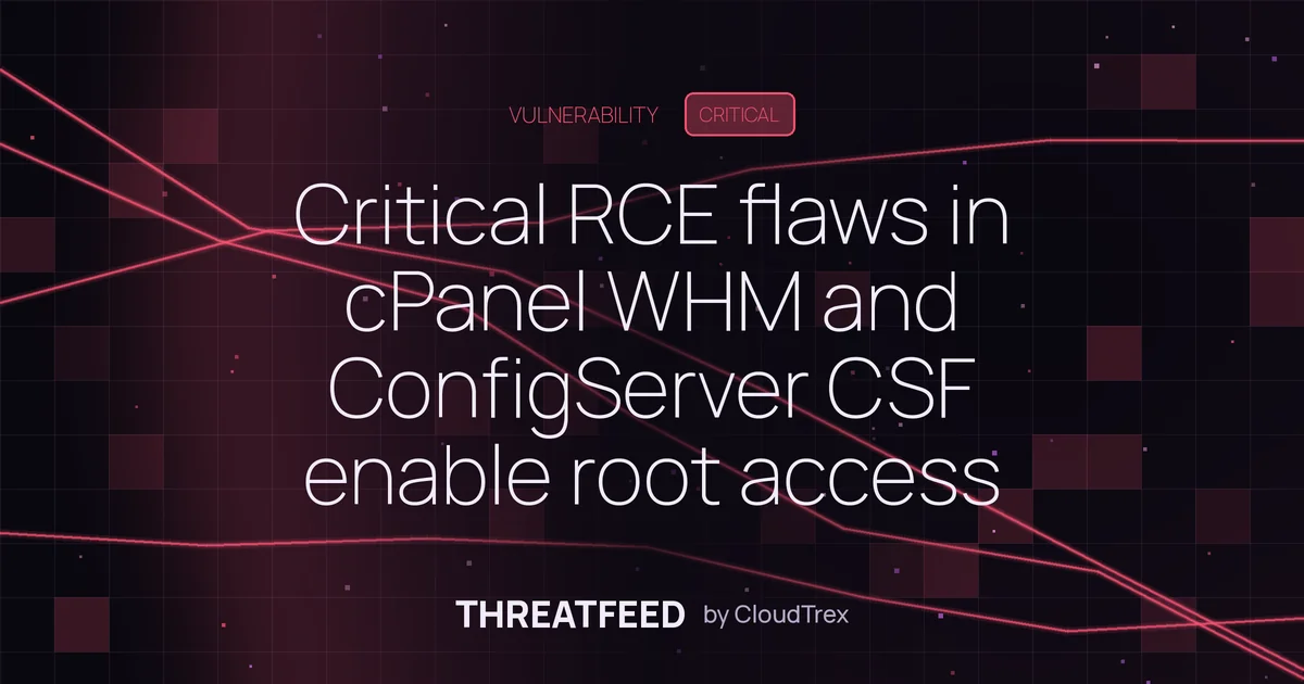Critical RCE flaws in cPanel WHM and ConfigServer CSF enable root access
