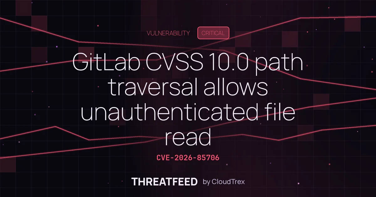GitLab CVSS 10.0 path traversal allows unauthenticated file read