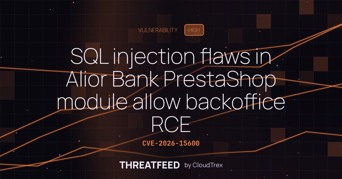 SQL Injection flaws in Alior Bank PrestaShop module expose backoffice data