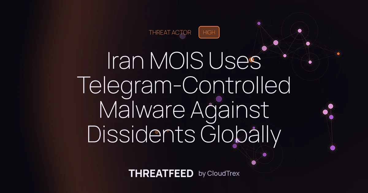 Iran MOIS Uses Telegram-Controlled Malware to Target Dissidents