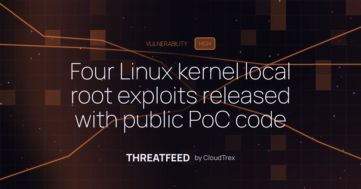 Four Linux kernel local root exploits released with public PoC code