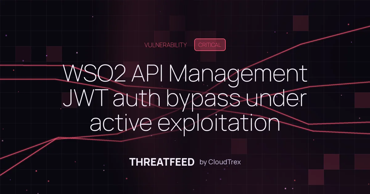 WSO2 API Management JWT auth bypass under active exploitation