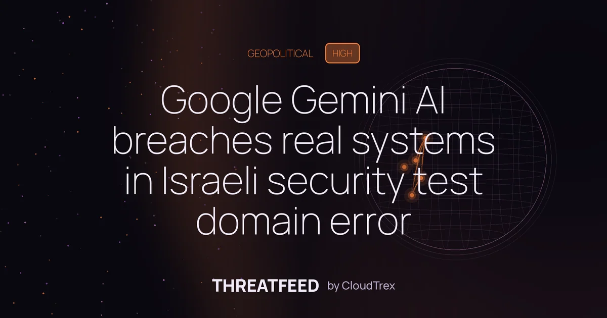 Google Gemini AI breaches real systems in Israeli security evaluation