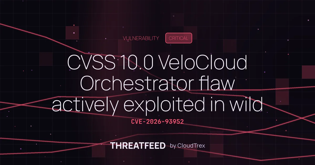 CVSS 10.0 VeloCloud Orchestrator flaw actively exploited in wild