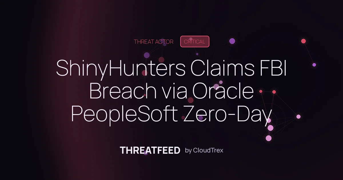 ShinyHunters Claims FBI Breach via Oracle PeopleSoft Zero-Day