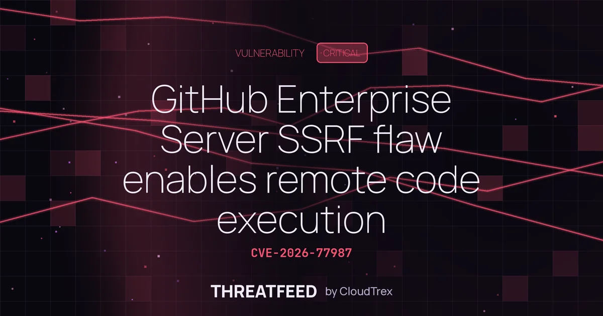 GitHub Enterprise Server SSRF flaw enables remote code execution