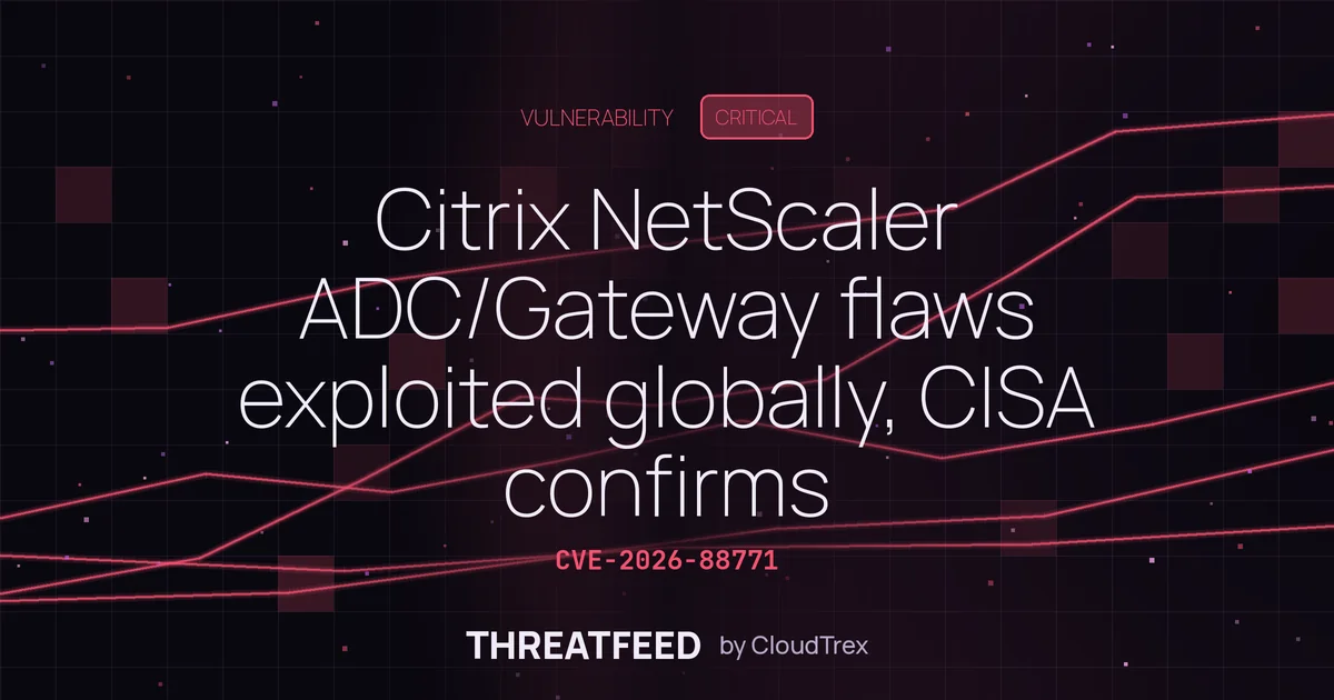 Citrix NetScaler ADC/Gateway flaws exploited globally, CISA orders patching