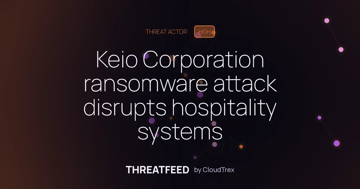 Keio Corporation ransomware attack disrupts Japanese rail operator