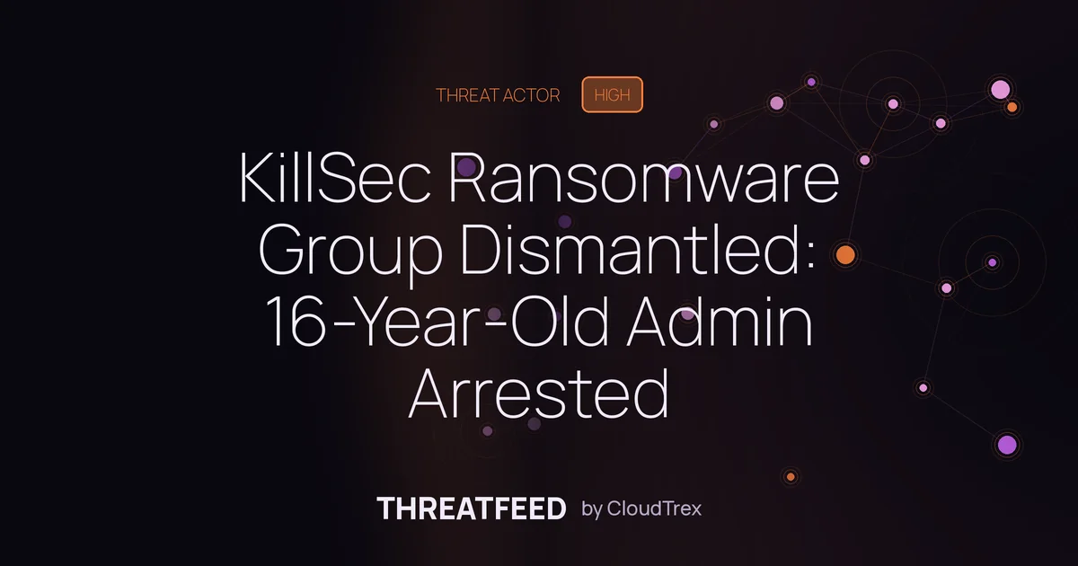 Spanish Police Arrest 16-Year-Old Administrator of KillSec Ransomware Group