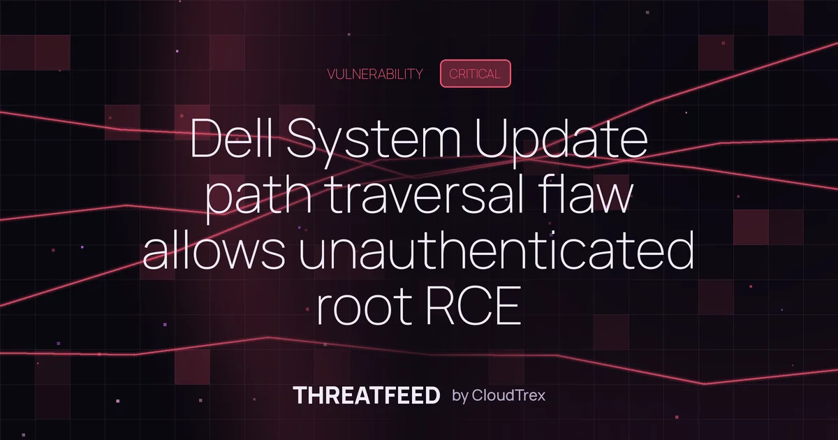 Dell System Update path traversal flaw allows unauthenticated root RCE