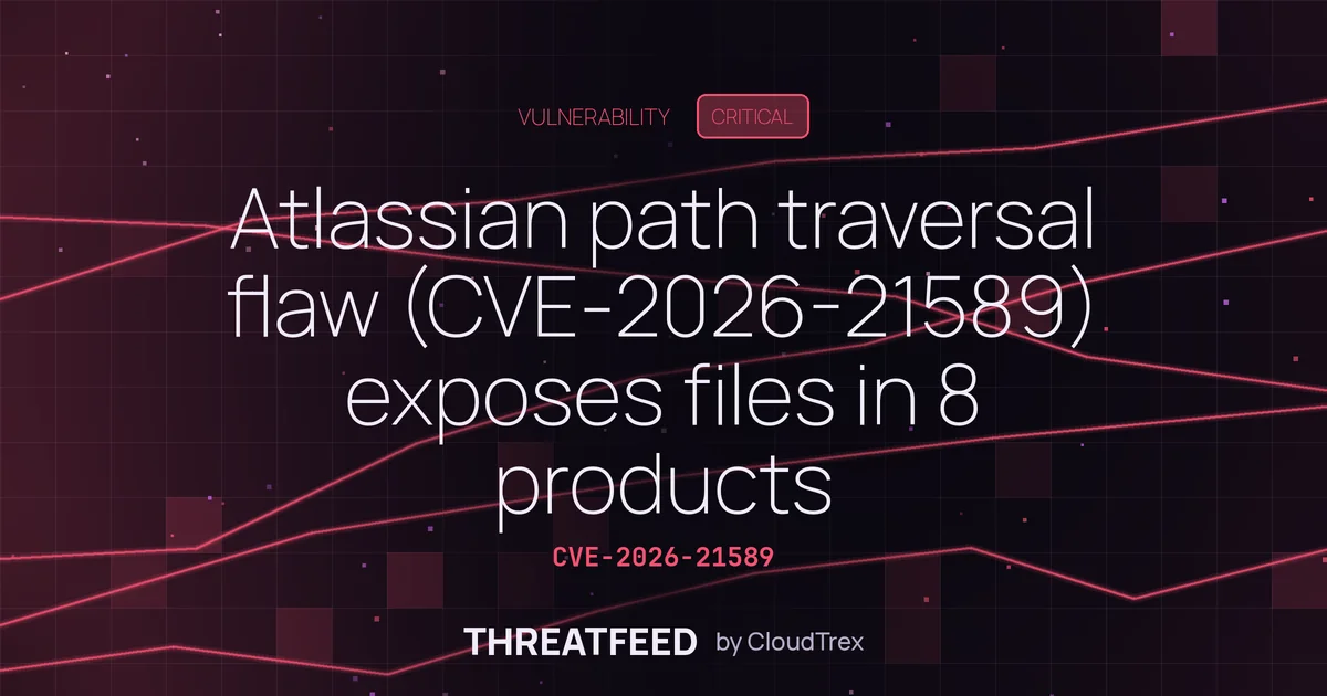 Atlassian path traversal flaw (CVE-2026-21589) exposes files in 8 products