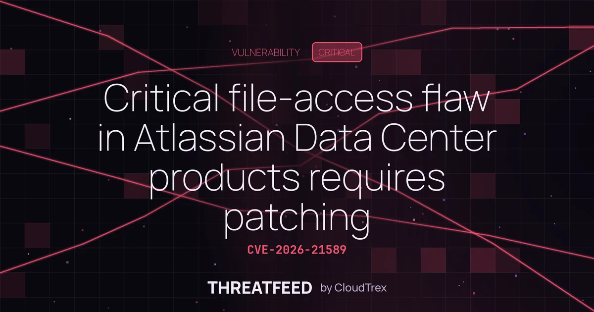 Critical file-access flaw in Atlassian Data Center products (self-hosted)
