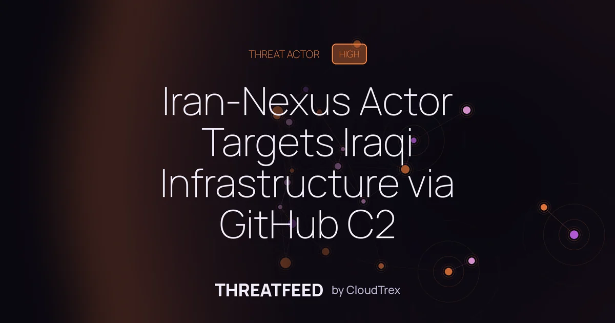 Iran-Nexus Actor Targets Iraqi Infrastructure via Blinder Tunnel
