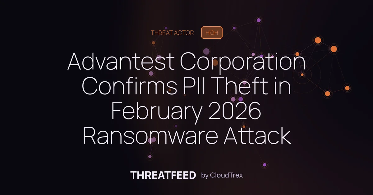 Advantest Corporation Ransomware Attack Exposes PII Data