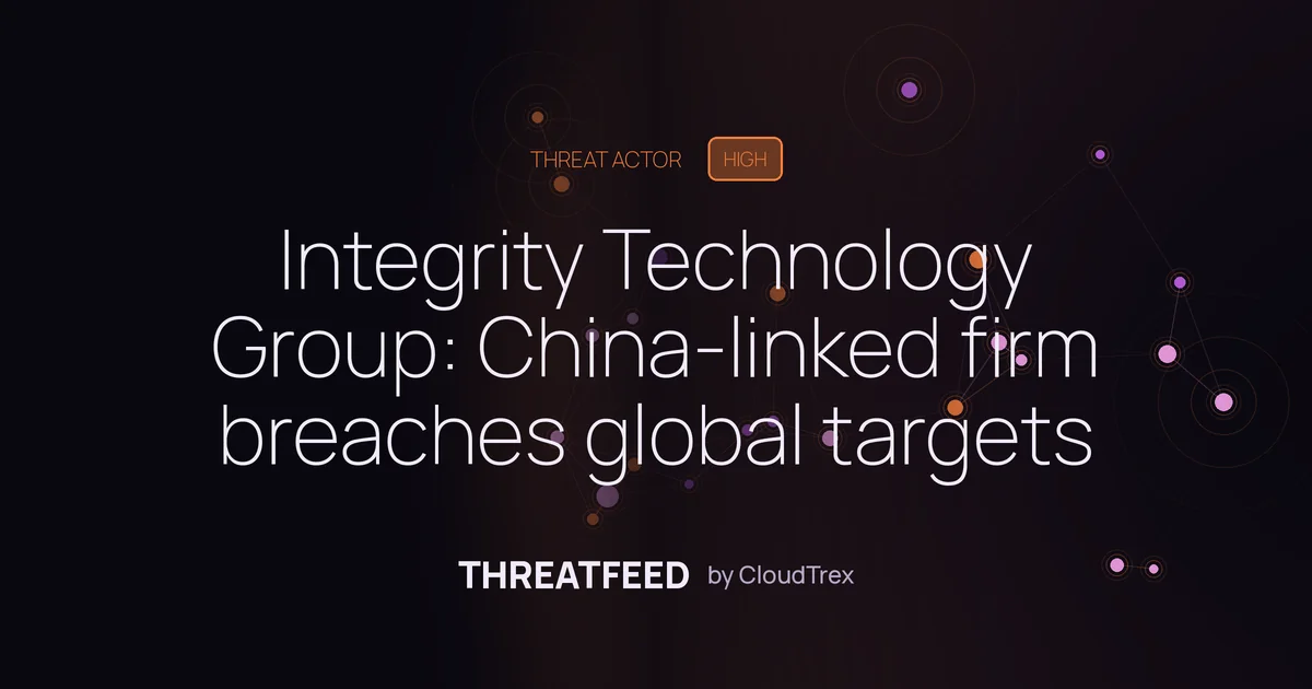 Integrity Technology Group: China-linked firm breached global targets