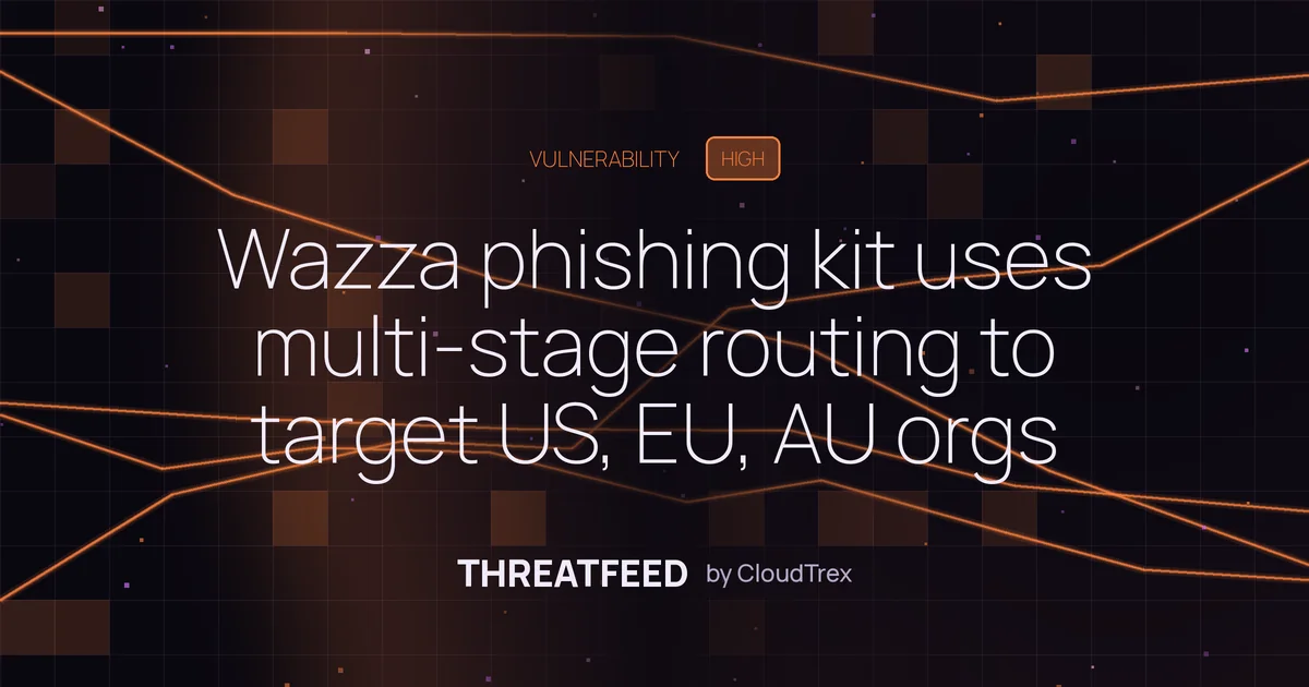 Wazza phishing kit uses multi-stage routing to evade detection