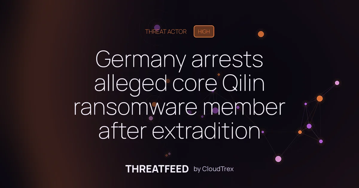 Germany arrests alleged Qilin ransomware core member after extradition