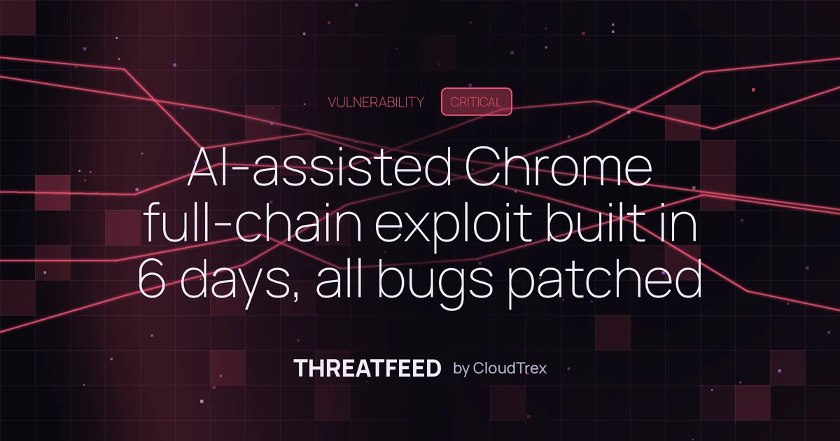 AI-assisted Chrome full-chain exploit built in 6 days, all bugs patched