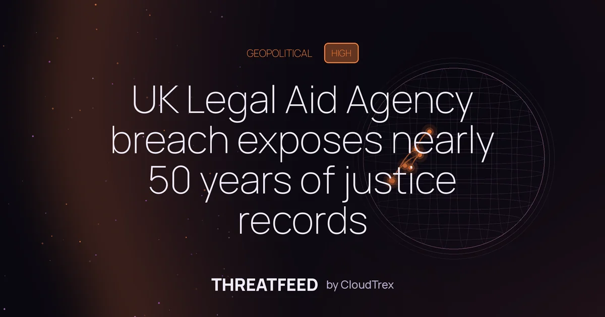 UK Legal Aid Agency breach exposes nearly five decades of justice data