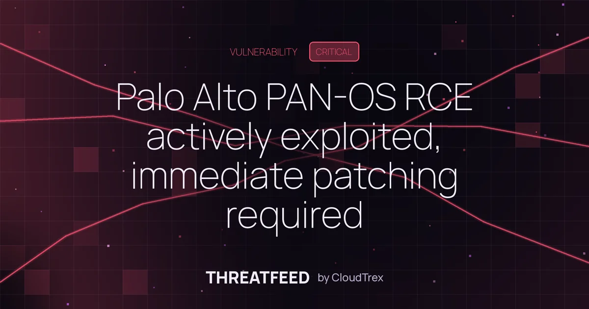 Palo Alto PAN-OS RCE under active exploitation, patch immediately