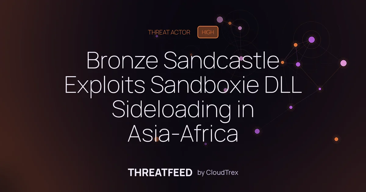 Bronze Sandcastle Uses Sandboxie DLL Sideloading for Espionage