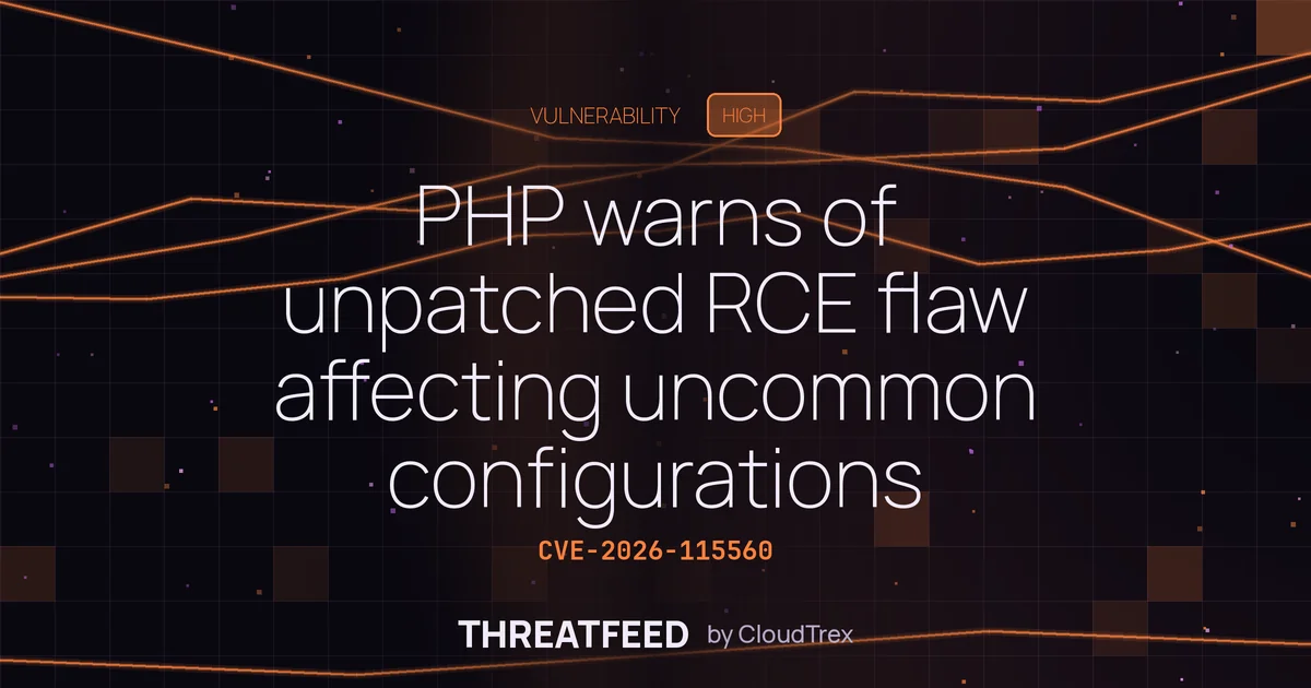 PHP warns of unpatched RCE flaw affecting uncommon configurations