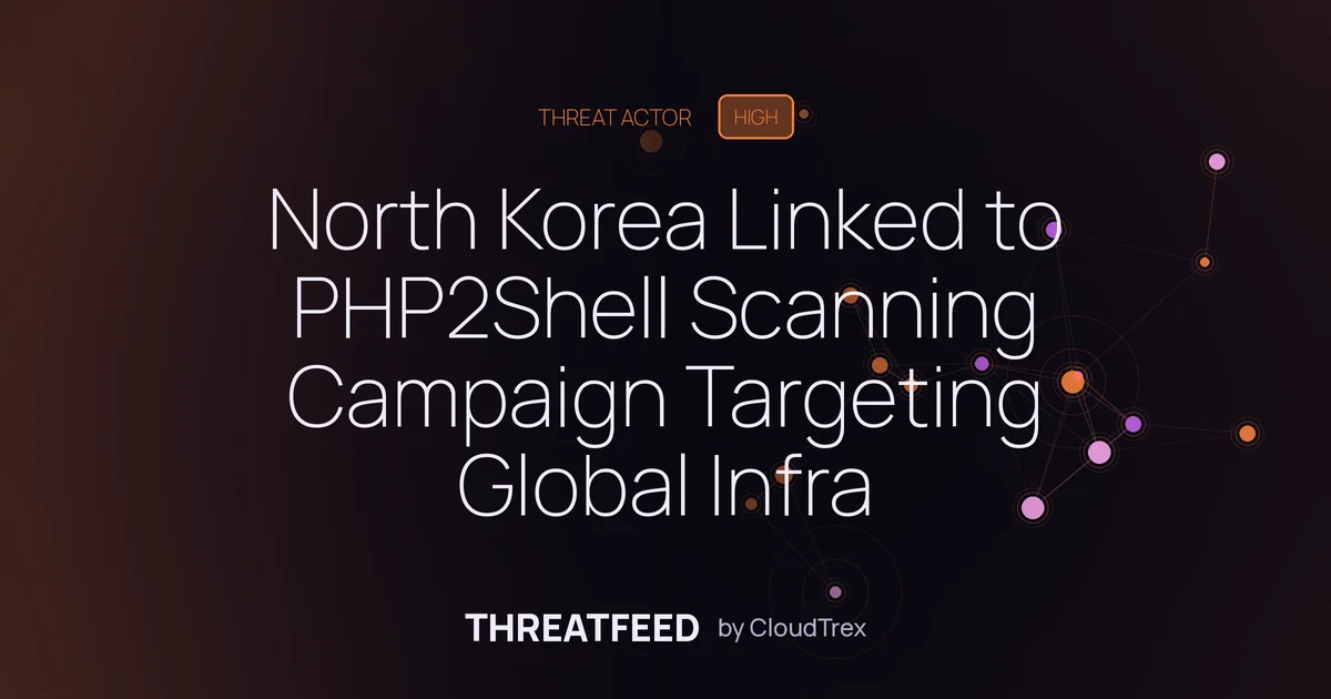 North Korea Linked to PHP2Shell Scanning Campaign Targeting Global Infra
