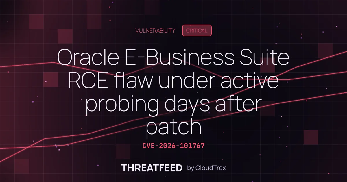 Oracle E-Business Suite RCE flaw under active probing days after patch