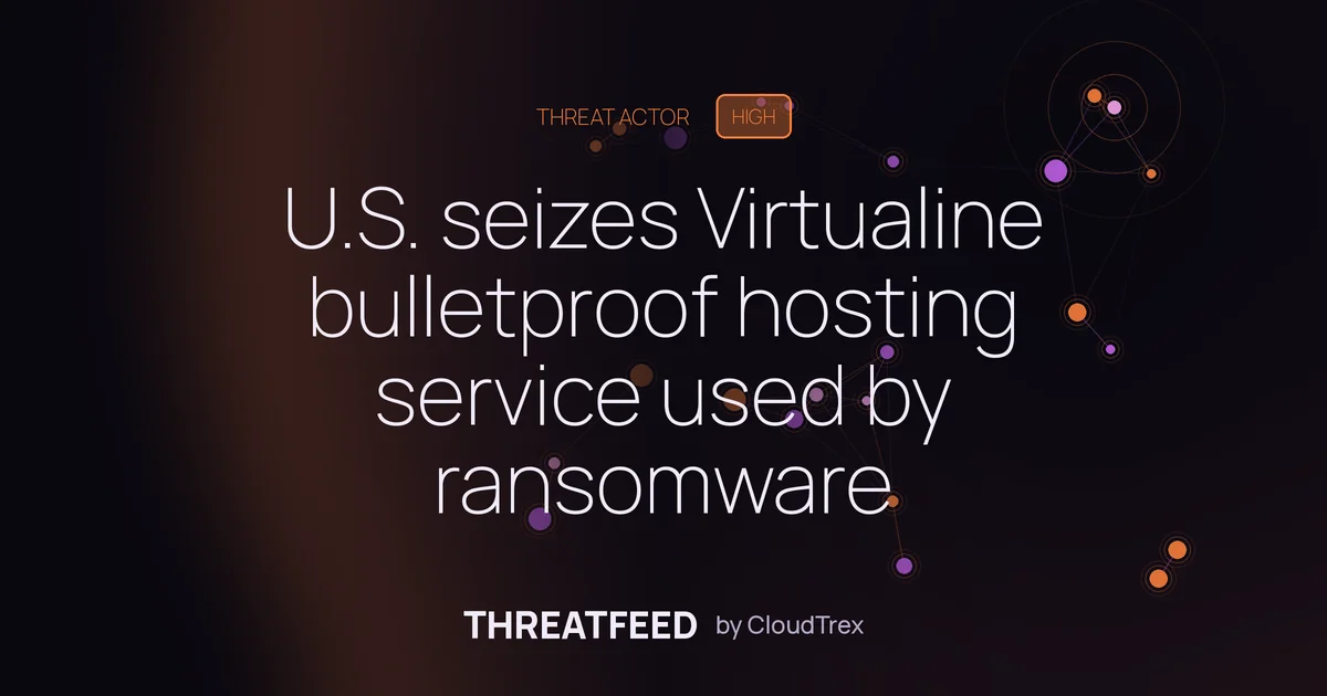 U.S. seizes Virtualine bulletproof hosting service used by ransomware